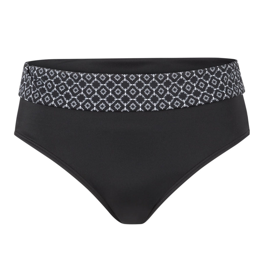 Amoena Timeless Chic Bas De Bikini Taille Haute Dark Teal - Maillot Bain Élégant Et Protecteur UV50+
