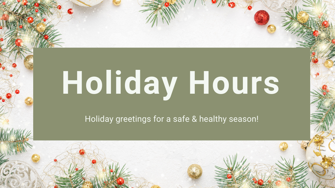 Holiday Hours 2020