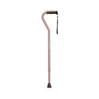 airgo comfort plus aluminum cane offset handle coral front view