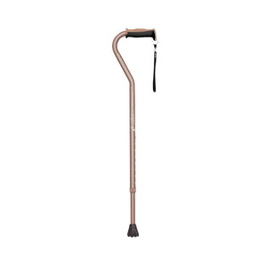 airgo comfort plus aluminum cane offset handle coral front view