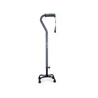 airgo comfort plus quad cane small black front view