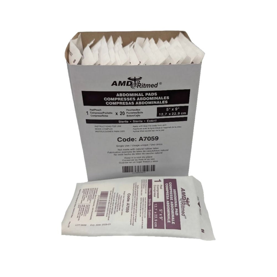 amd ritmed abdominal pads sterile