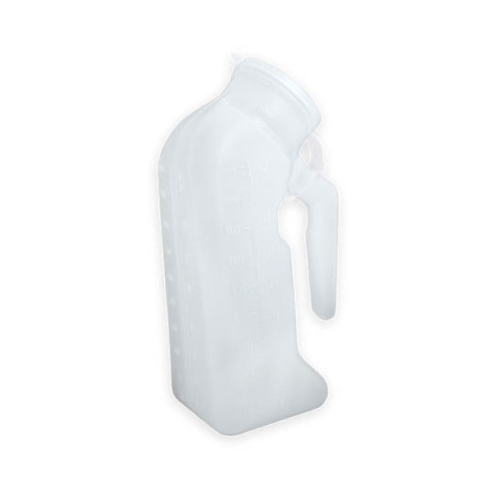 amg male urinal with lid 100ml front view