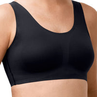 black amoena amy mastectomy bra front view