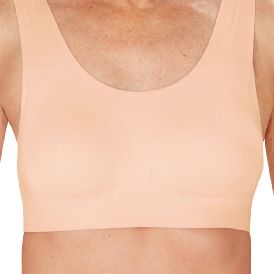 rose nude amoena amy mastectomy bra front view