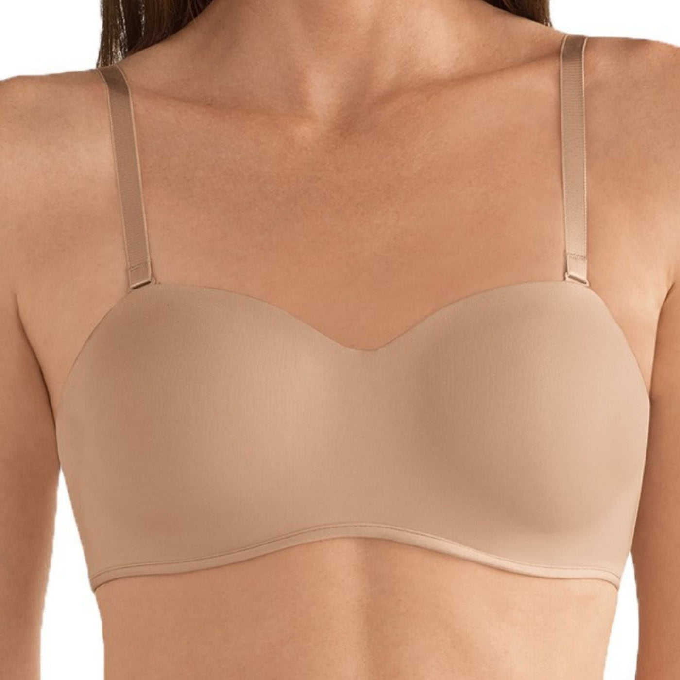 nude amoena barbara mastectomy bra straps front view