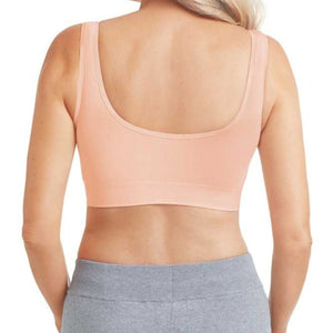 rose nude amoena clara mastectomy bra back view