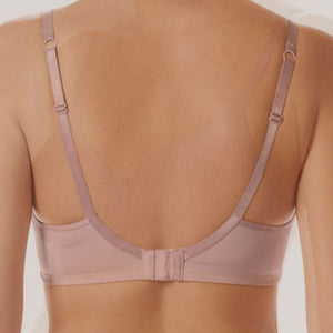 light dark mauve amoena danielle wire free bra back view