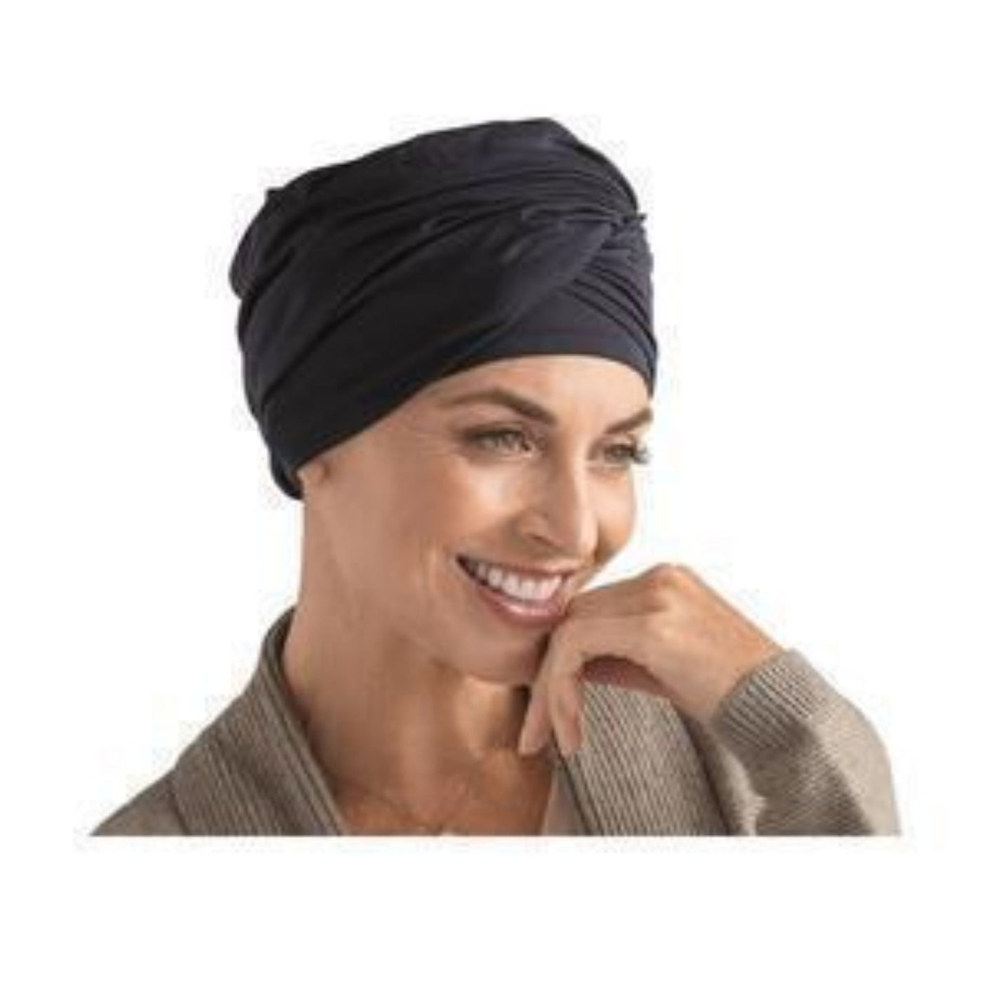black amoena daylily turban lifestyle view