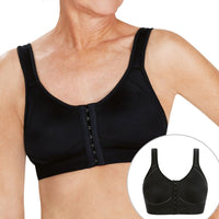 black amoena ester mastectomy bra front view