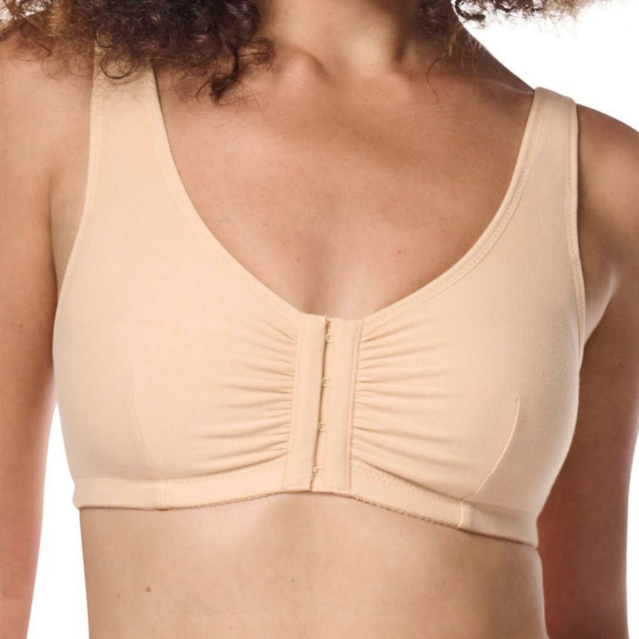 nude amoena fleur mastectomy bra front view