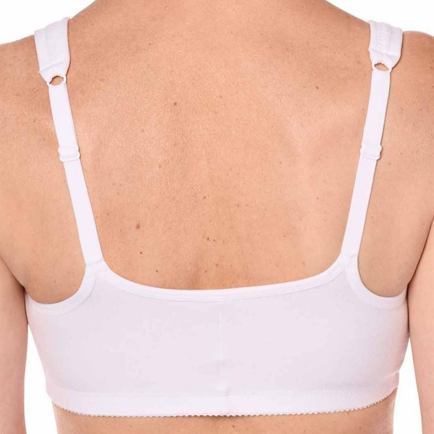 white amoena fleur mastectomy bra back view