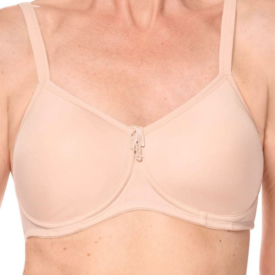 nude amoena lara mastectomy bra front view