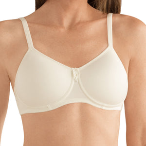 off white amoena lara mastectomy bra front view