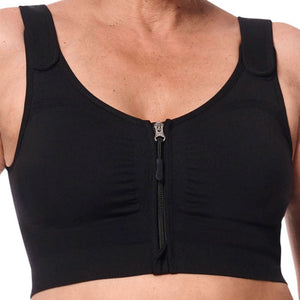 black amoena leyla post surgical compression bra front view
