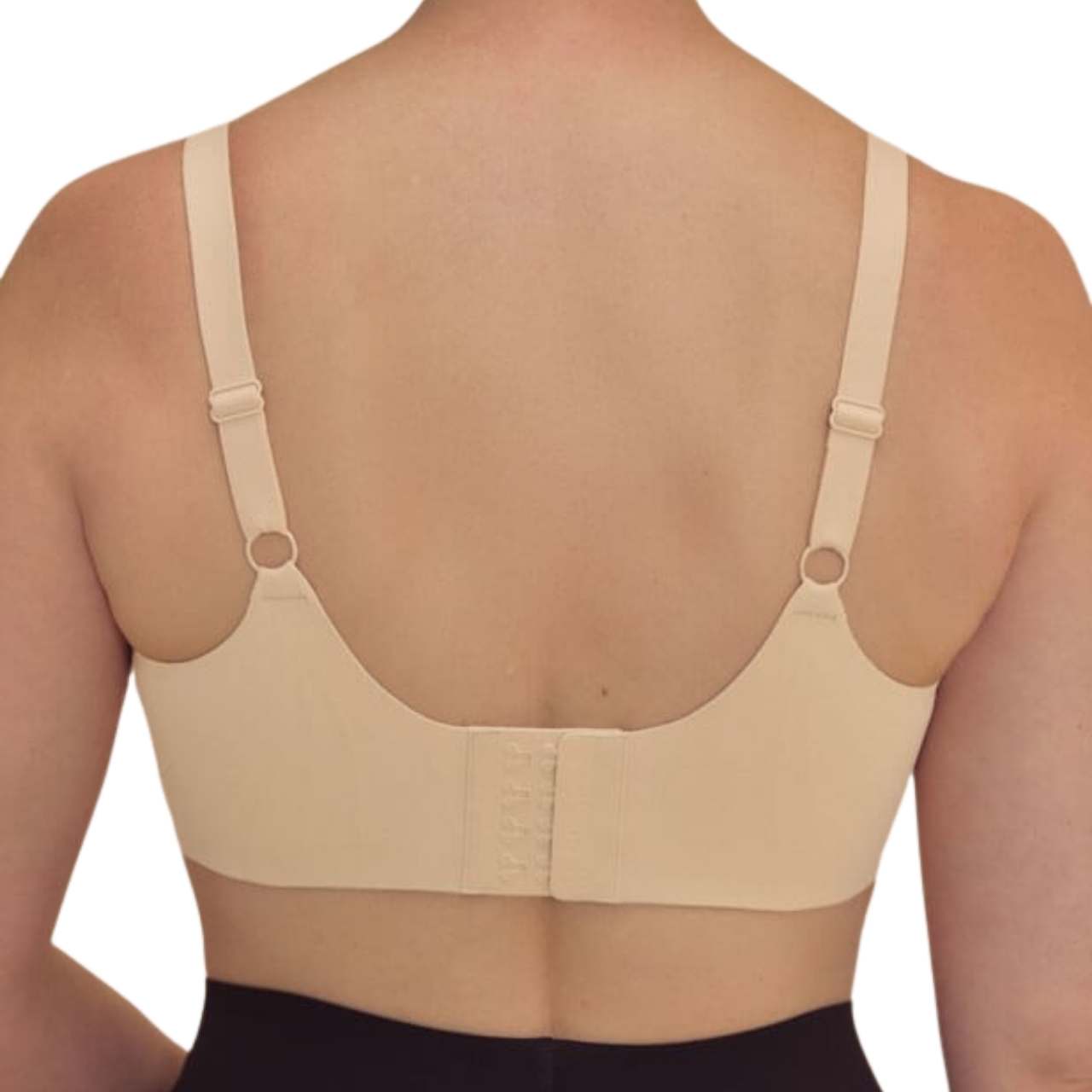 amoena linda padded wire-free bra sand back view