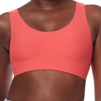 amoena linda wire-free bra pink front view