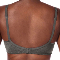 dark grey amoena melinda mastectomy bra back view