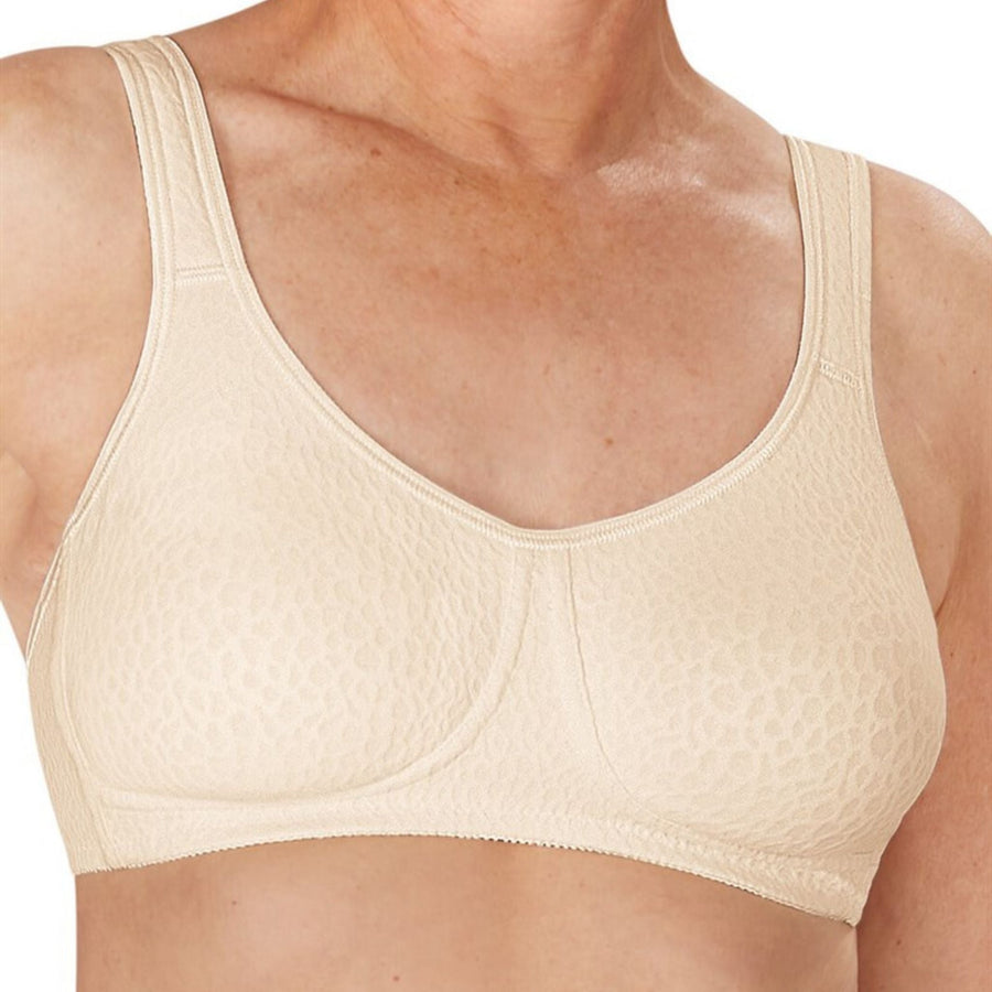 champagne amoena mona mastectomy bra front view