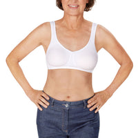 white amoena mona mastectomy bra front view