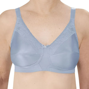 light blue amoena mastectomy bra front view