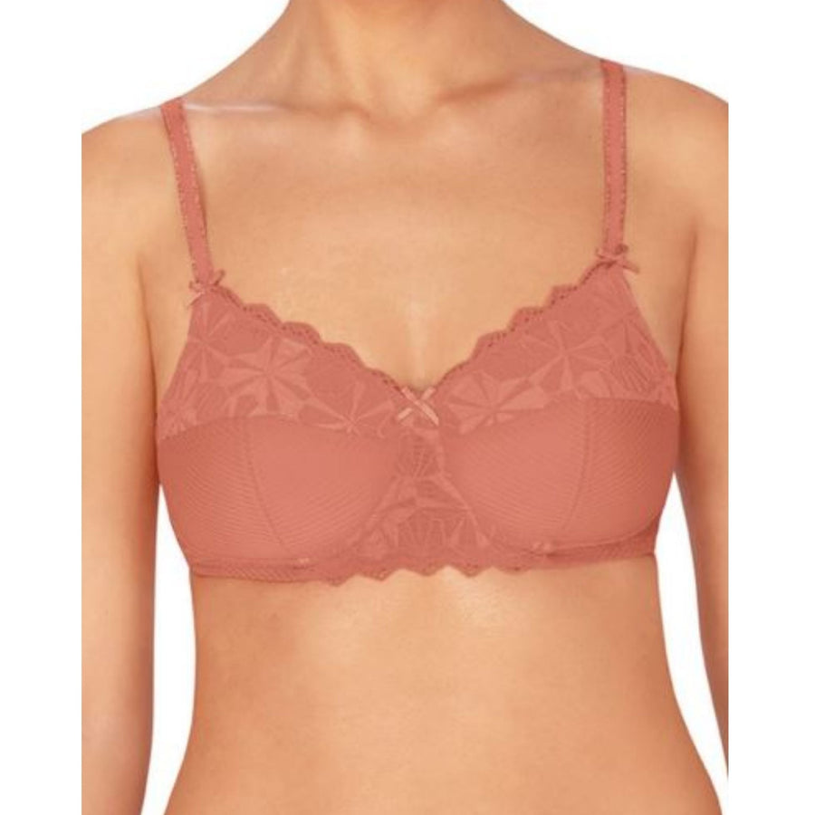 faded rose amoena natural moment wire free padded bra front view
