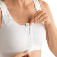 white amoena sarah wire free bra front view