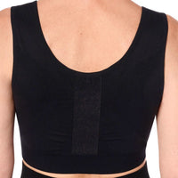 black amoena sina mastectomy bra back view
