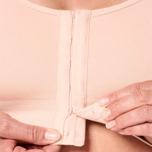 rose nude amoena sina mastectomy bra clasp view