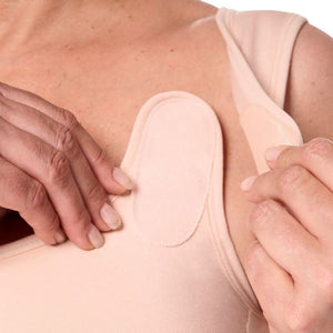 rose nude amoena sina mastectomy bra strap view