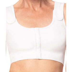 white amoena sina mastectomy bra front view