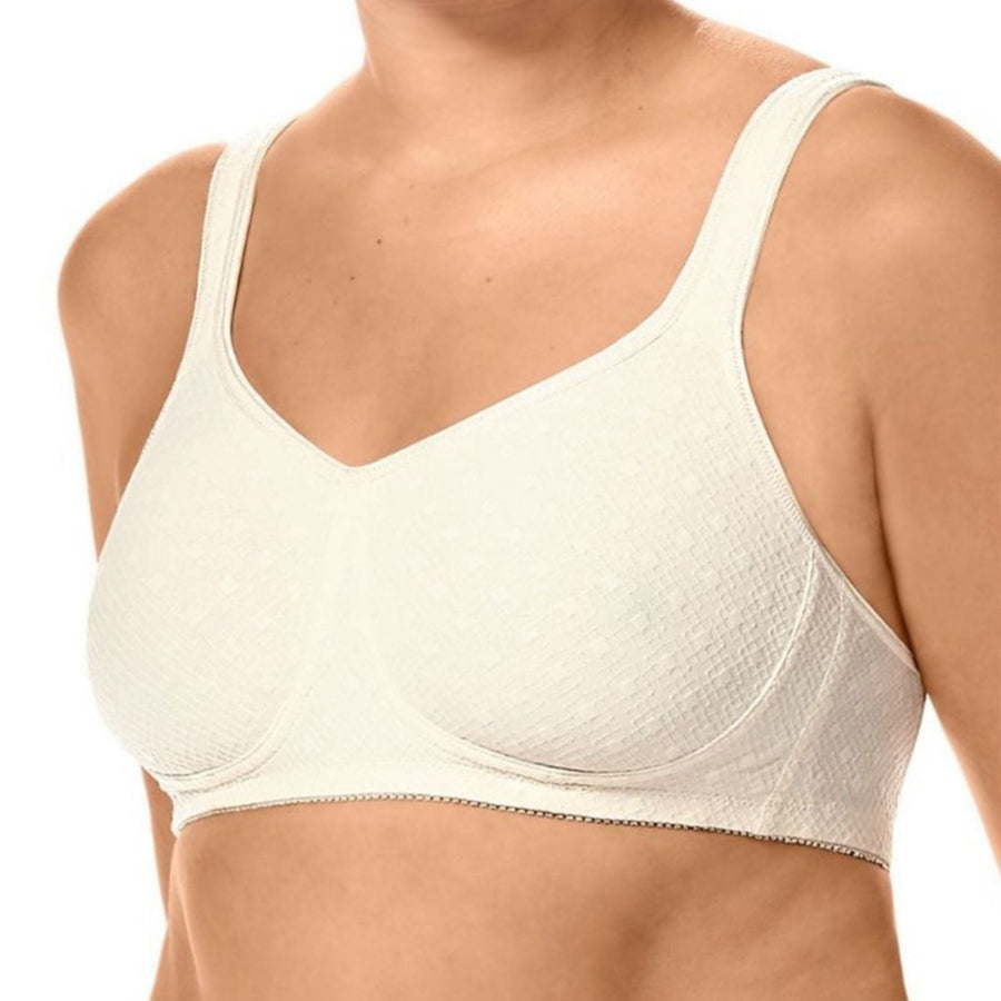 off white amoena tiana mastectomy bra front view