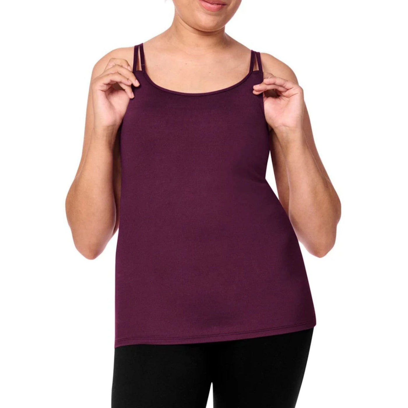 dark berry amoena valletta tank top front view