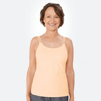 peach amoena valletta tank top front view