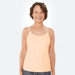 peach amoena valletta tank top front view
