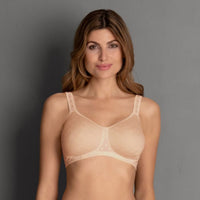 light powder anita airita mastectomy bra spacer cups front view