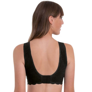 Anita essential lace bra in black back view