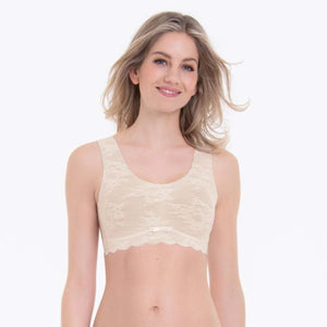 Anita essential lace bra in crystal front view