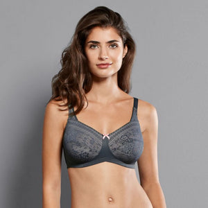 anthracite anita fleur wire free mastectomy bra front view