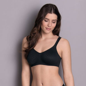black anita lisa mastectomy bra front view