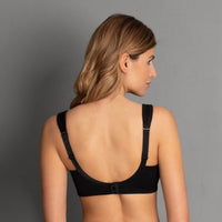 black anita safina comfort mastectomy bra back view