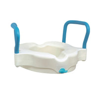 aquasense 3 in 1 contoured raised toilet seat front view