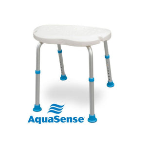 aquasense ergonomic adjustable bath seat without backrest front view