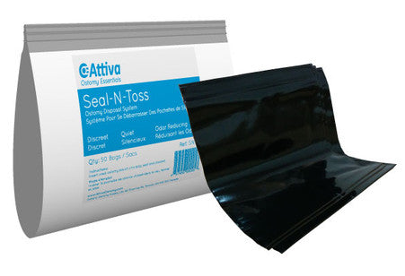 Attiva Ostomy Essentials - Seal-N-Toss Ostomy Disposal System (50/Package)
