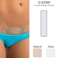 biodermis epi-derm silicone gel c-strip 1.25"x5.75" front view