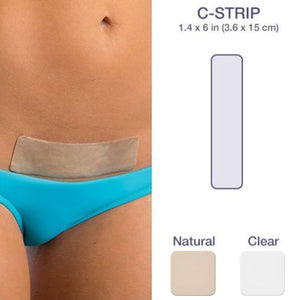 biodermis epi-derm silicone gel c-strip 1.25"x5.75" front view