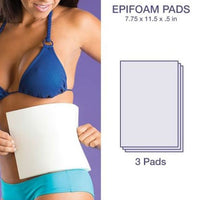 biodermis epifoam pads 7.75"x11.5"x0.5" front view
