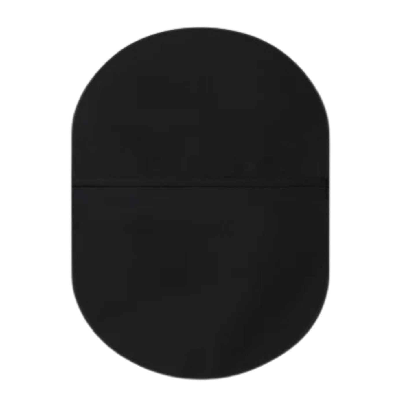 back view of colplast sensura mio black two piece closed pouch