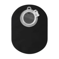 front view of coloplast sensura mio black click 2 piece closed pouch