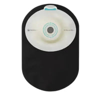 Coloplast SenSura Mio Black One Piece Closed Pouch, with Filter, Maxi, Convex Deep Barrier, Cut to Fit. Front View